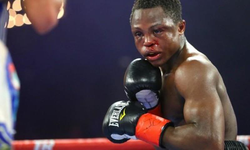 Isaac Dogboe was unable to continue the fight after his father threw in the towel