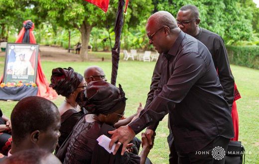 Mahama consoles family of Major General Vib-Sanziri