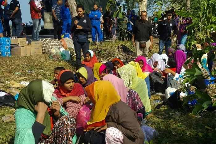 Officials suspect the Rohingya Muslims were ferried into Malaysian waters by people smugglers
