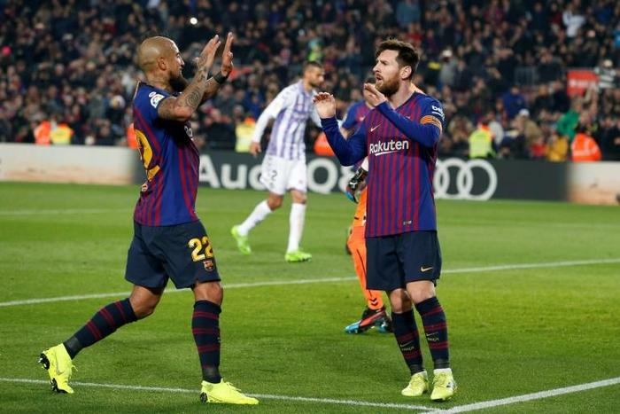Lionel Messi helped Barcelona go seven points clear in Spain