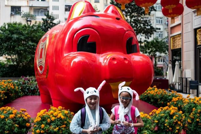 Pigs symbolise good fortune and wealth in Chinese cultures