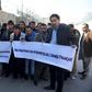 Former Afghan interpreters for the French army demonstrate in front of the French embassy in Kabul