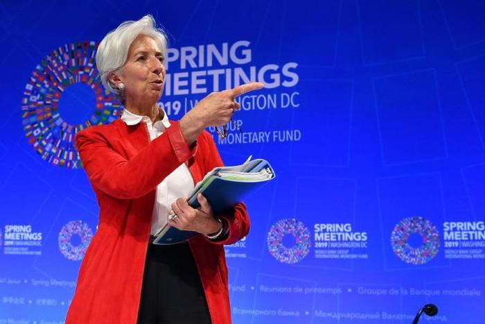 IMF Managing Director Christine Lagarde said Argentina's economy will hit bottom, and reforms should continue