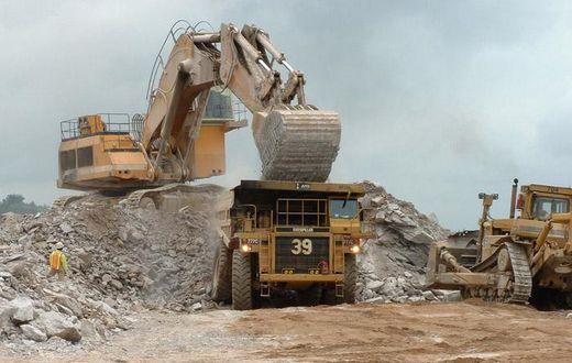 Excavators and bulldozers
