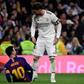 Sergio Ramos (right) argues with Lionel Messi (left) during Real Madrid's defeat to Barcelona last week.