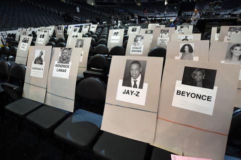 Grammy's seating chart 2017