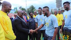 Nana Addo visit Black Stars camp