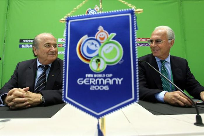 Sepp Blatter and Franz Beckenbauer back in 2006