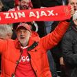 An Ajax supporter at Spurs Tuesday