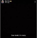 Efia Odo's Snapchat post