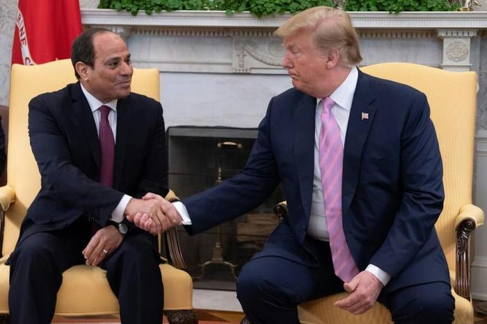 Egyptian President Abdel Fattah el-Sisi reportedly urged US counterpart Donald Trump to blacklist the Muslim Brotherhood
