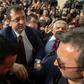 Cheering supporters packed the streets to greet opposition candidate Ekrem Imamoglu (C) at the Istanbul court where he received his mandate certificate