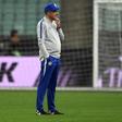 Maurizio Sarri watches on as Chelsea train in Baku on Wednesday ahead of the Europa League final