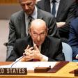 Elliott Abrams, the US envoy for Venezuela, speaks to the United Nations Security Council meeting on February 26, 2019
