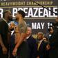 Deontay Wilder and Dominic Breazeale face off ahead of their heavyweight showdown on Saturday