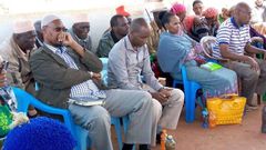 Residents serve muddy water to politicians to make them have a taste of their plight