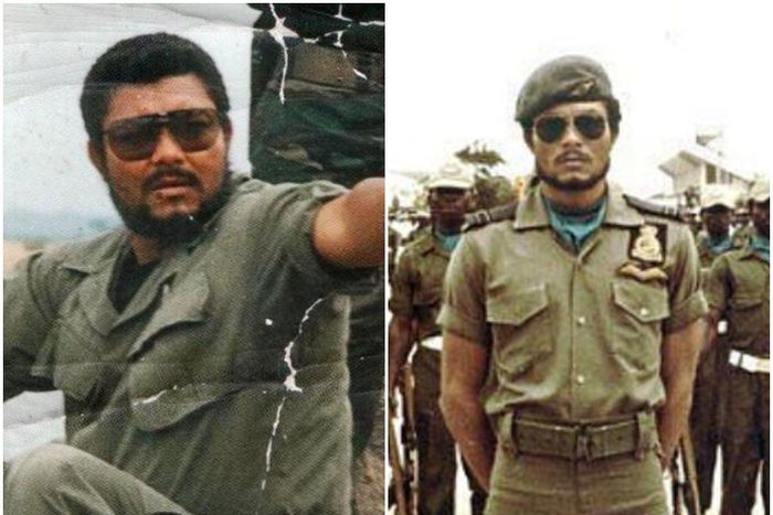 Former President Jerry John Rawlings during military rule