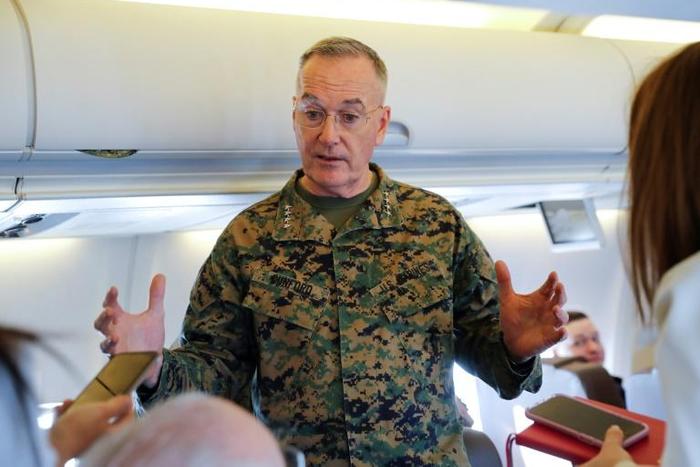 General Joseph Dunford, chairman of the Joint Chiefs of Staff, is meeting his Russian counterpart in Vienna for talks on Syria