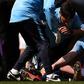 Kevin de Bruyne was forced off injured in the first-half of Manchester City's match against Tottenham on Saturday