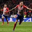 Jose Gimenez forced home at a corner as Atletico took a commanding lead in the first leg