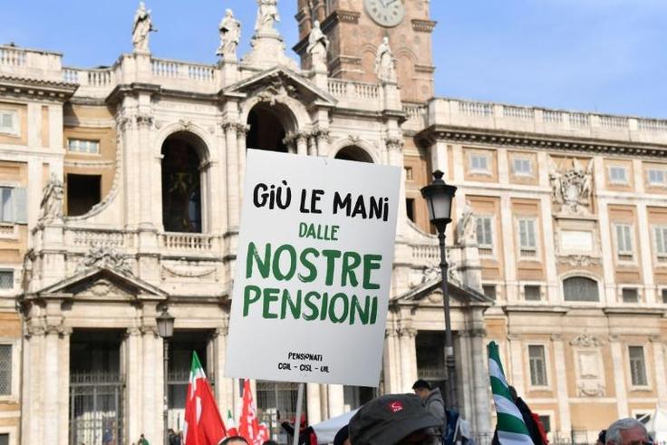 The union-sponsored demonstration in Rome was the biggest in four years