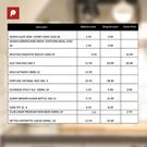Easter shopping price list