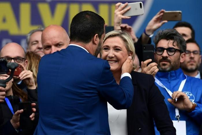 The parties of France's Marine Le Pen and Italy's Matteo Salvini earned the biggest results in their respective countries