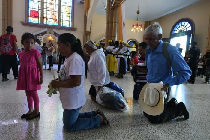 About two million people make the annual trek to the sanctuary of Our Lady of Suyapa who has been revered for the past 272 years, many crawling as a sign of weakness