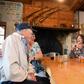 95 year-old WWII US veteran James Carroll (L) returned to the town he helped liberate from the Nazis 75 years ago to stay with his 'second family' there for the second year running