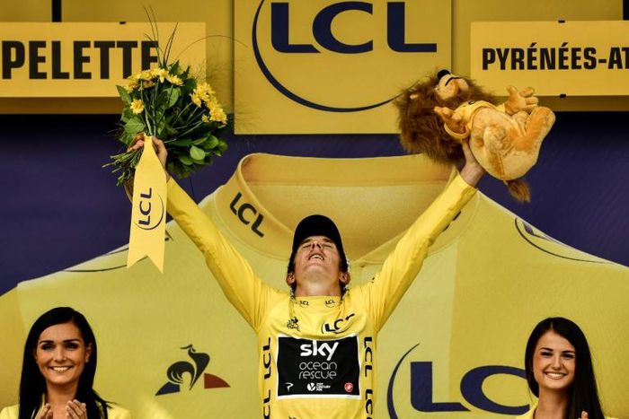 Britain's Geraint Thomas won the 2018 Tour de France
