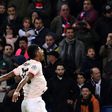 Spot on: Marcus Rashford scored a stoppage time penalty to take Manchester United into the Champions League quarter-finals at PSG's expense