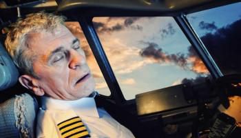 Exhausted pilot