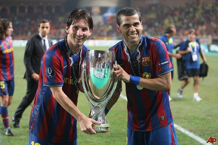 Lionel Messi Daniel Alves-