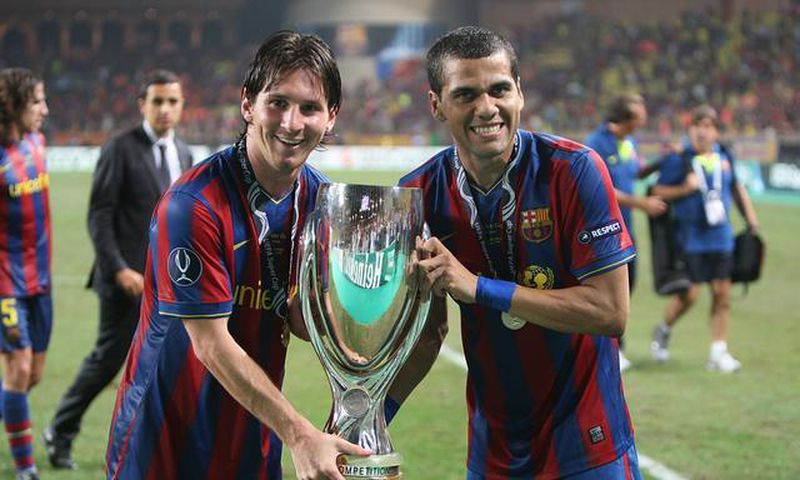 Lionel Messi Daniel Alves-
