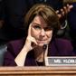 Senator Amy Klobuchar, seen here in a file photo from September 28, 2018, is expected to join a crowded field of Democratic presidential hopefuls on February 10, 2019