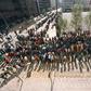 South Africans queue to cast their votes in Johannesburg on April 27, 1994, in the country's first all-race elections