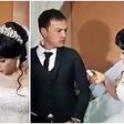 Violent groom gives his bride a heavy slap at their wedding in front of families and guests (video)