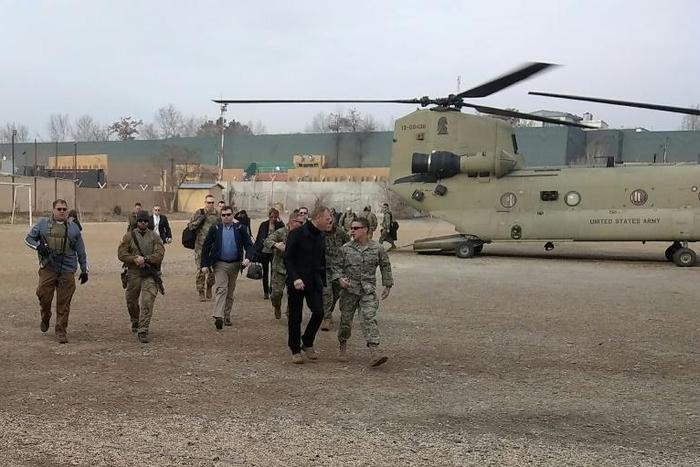 Acting Pentagon chief Patrick Shanahan visited Kabul last month, where the United States is seeking to support the Afghan government while negotiating peace with the Taliban