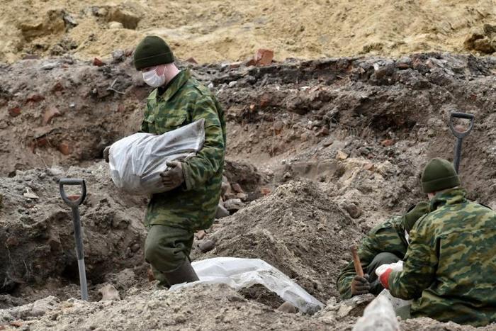 Exhumation works that began after the chance discovery last month have to date uncovered remains from 790 bodies