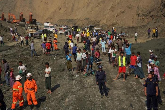 The disaster struck at a jade mine in Myanmar's northern Kachin state, killing 50 miners