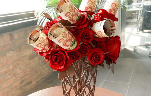 Cedi money bouquet