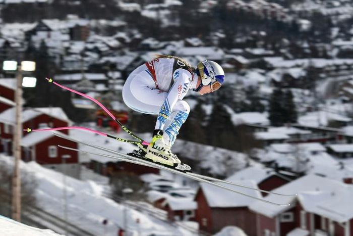 Lindsey Vonn won bronze in the world championships downhill race, which she says is the last of her career