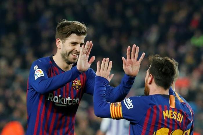 Lionel Messi and Gerard Pique are Barca all time greats