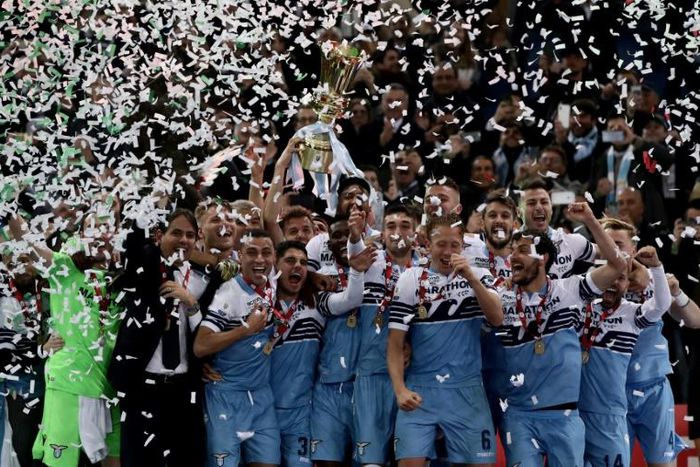 Lazio booked their ticket to the Europa League by lifting the Coppa Italia.