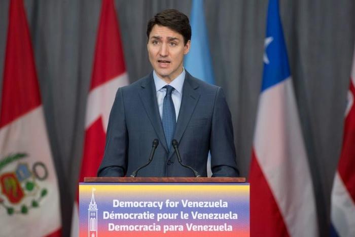 Canadian Prime Minister Justin Trudeau pledges Can$53 million, about $40 million, in humanitarian aid for Venezuelans
