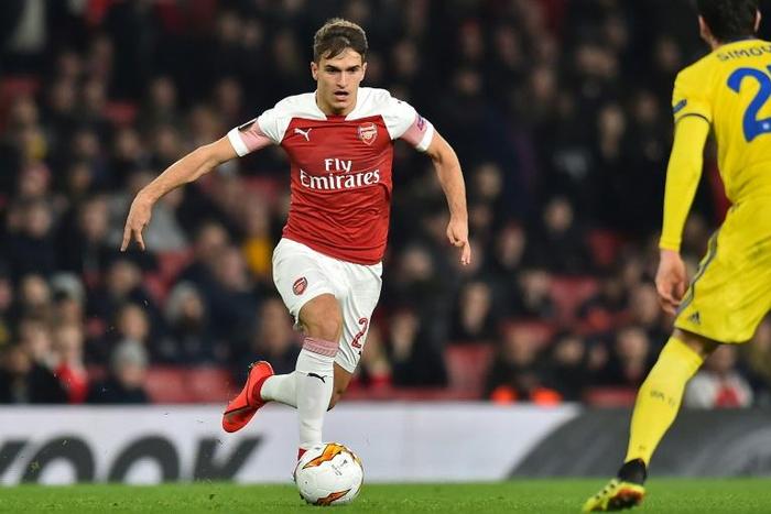Arsenal's Denis Suarez will miss the rest of the season