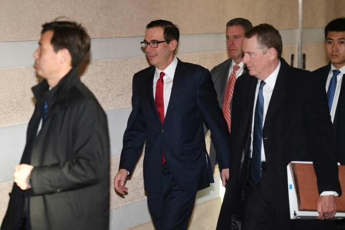 The US delegation to Beijing is led by US Trade Representative Robert Lighthizer and Treasury Secretary Steven Mnuchin
