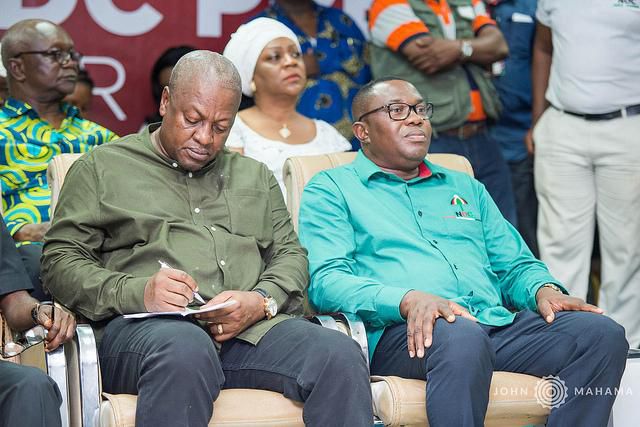 John Mahama with Samuel Ofosu Ampofo