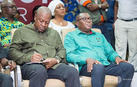 John Mahama with Samuel Ofosu Ampofo