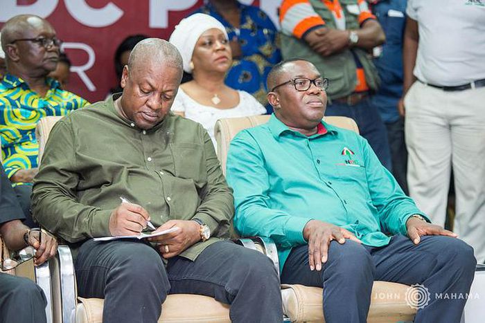 John Mahama with Samuel Ofosu Ampofo